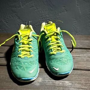 Nike green and yellow running shoes #running size W7.5 ready to wear
